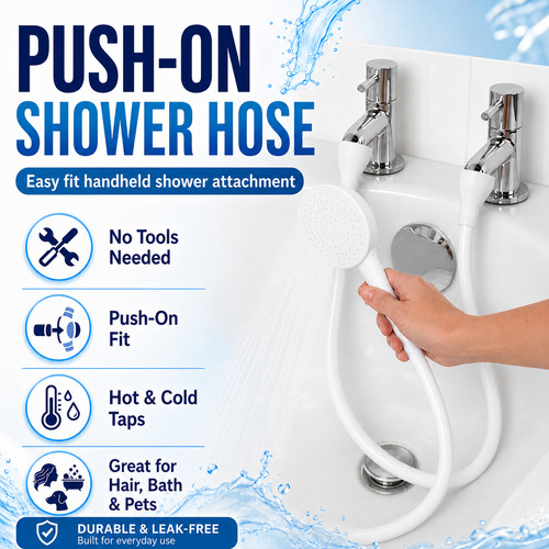 Shower attachment for bath - shower,