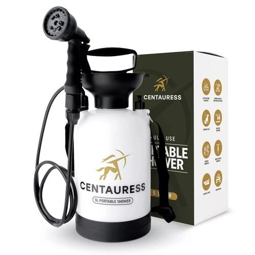 Camping dog shower pump - camping,