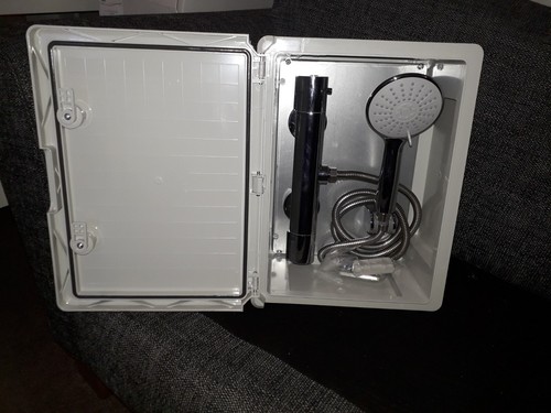 External dog shower - external,