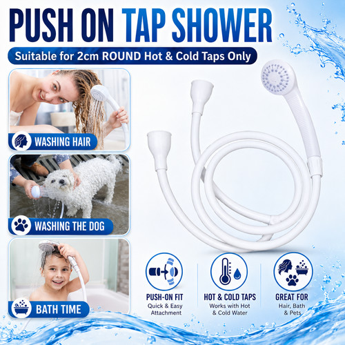 Push shower head hose - push, &