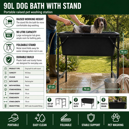 Dog bath stand - bath,